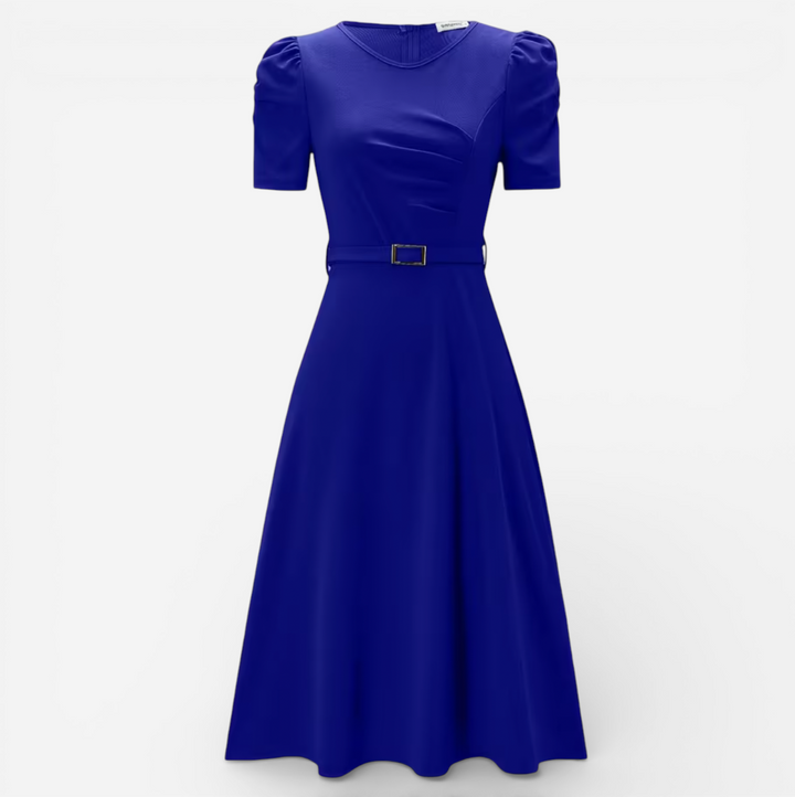 Women's Formal Short Sleeve Midi Dress
