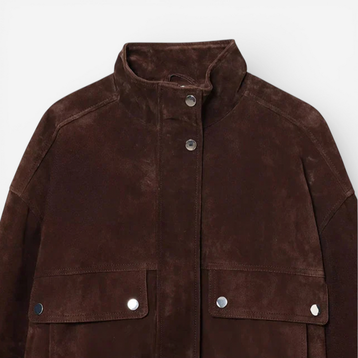 Women’s Cropped Suede Jacket