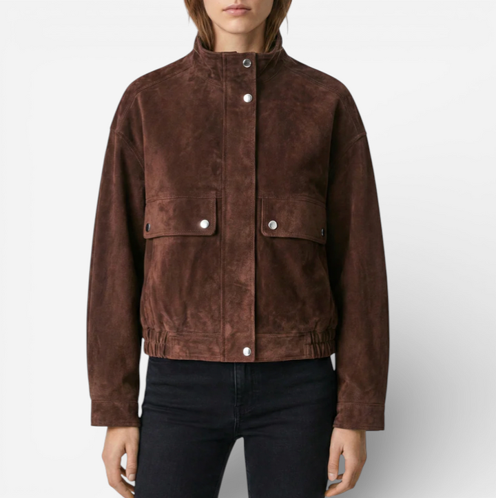 Women’s Cropped Suede Jacket