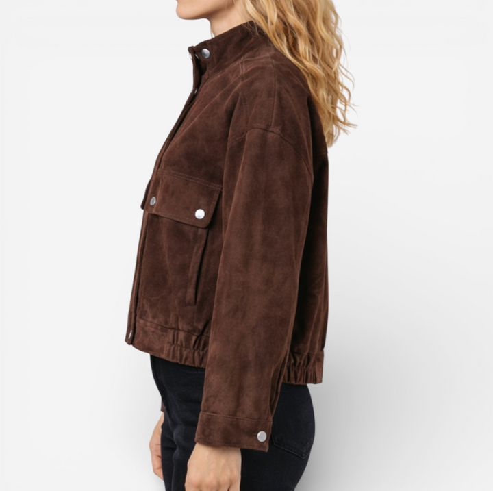 Women’s Cropped Suede Jacket