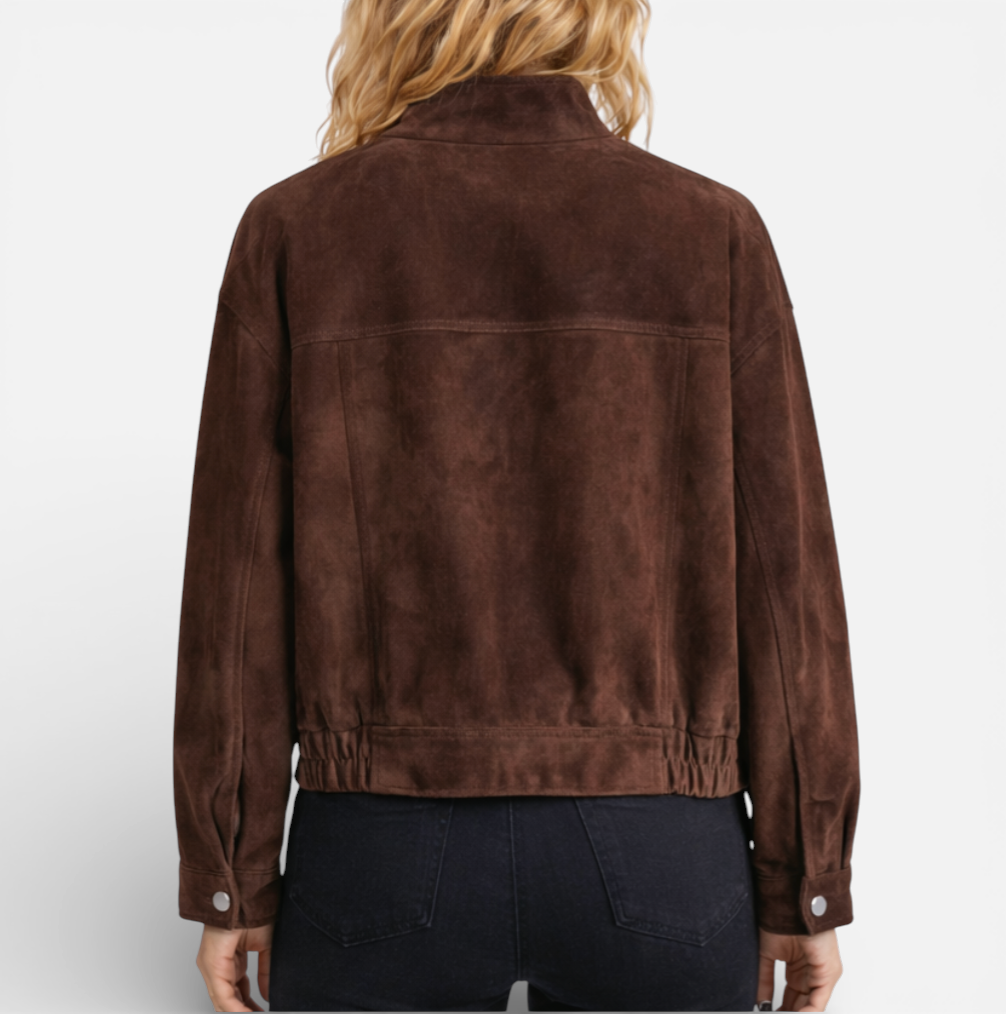 Women’s Cropped Suede Jacket