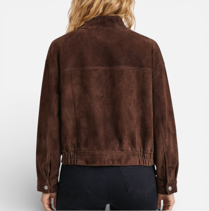 Women’s Cropped Suede Jacket