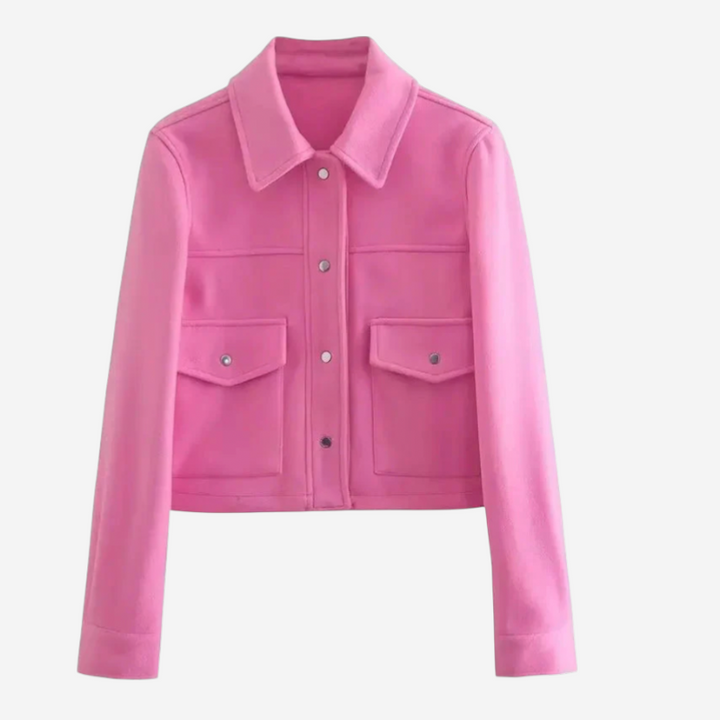 Women’s Cropped Button-Front Jacket