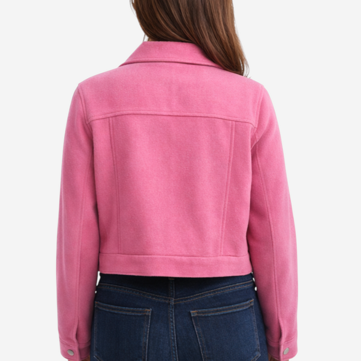 Women’s Cropped Button-Front Jacket
