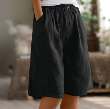 Wrenette | Women's Long Relaxed Fit Shorts with Pockets