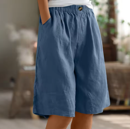 Wrenette | Women's Long Relaxed Fit Shorts with Pockets