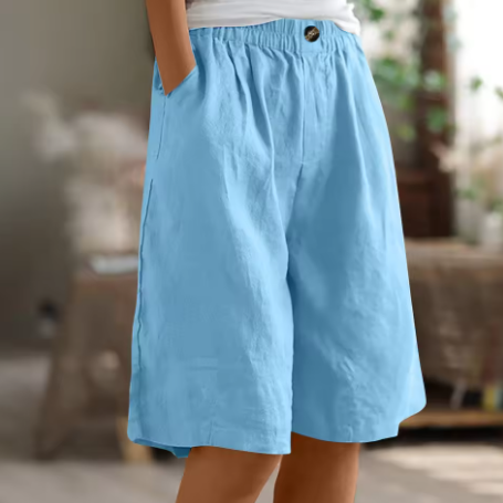 Wrenette | Women's Long Relaxed Fit Shorts with Pockets