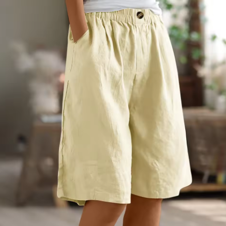 Wrenette | Women's Long Relaxed Fit Shorts with Pockets