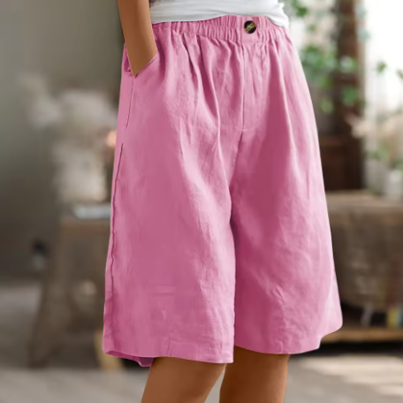Wrenette | Women's Long Relaxed Fit Shorts with Pockets