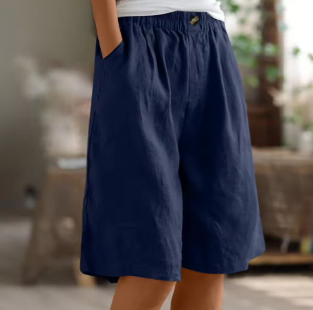 Wrenette | Women's Long Relaxed Fit Shorts with Pockets