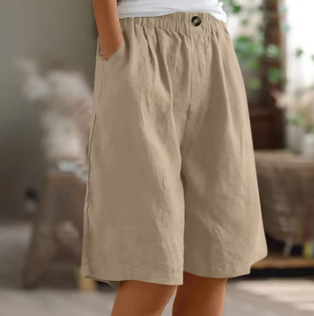 Wrenette | Women's Long Relaxed Fit Shorts with Pockets