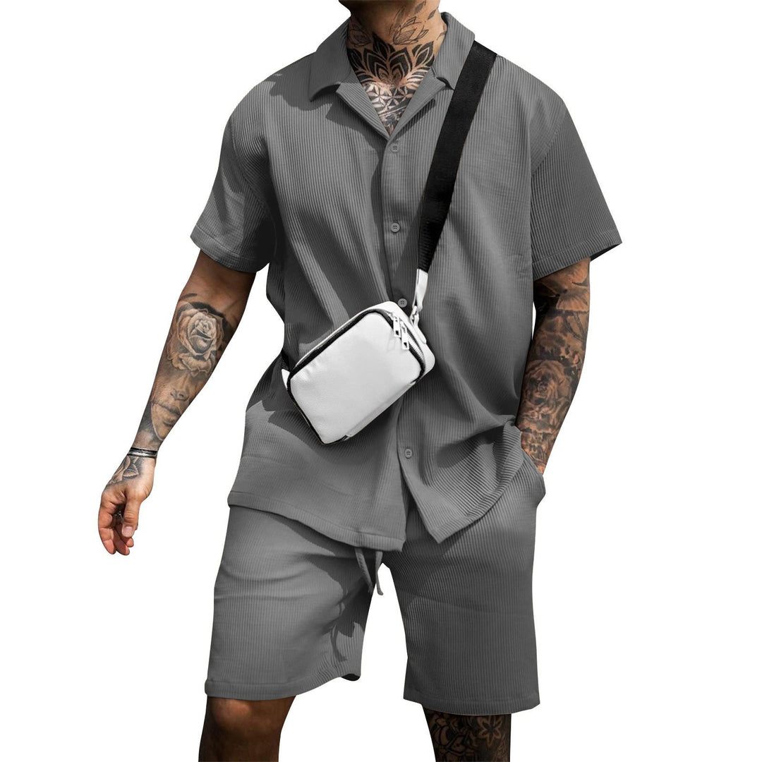 Textured summer men's set