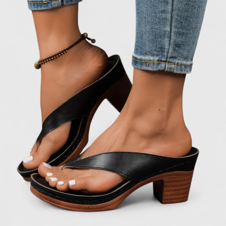 Sophie | Women's Orthopaedic Heels with Mid Height Block Heel
