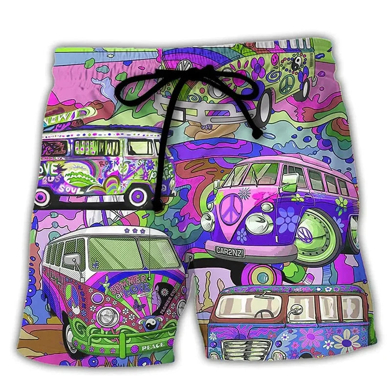 Men's swim trunks with print