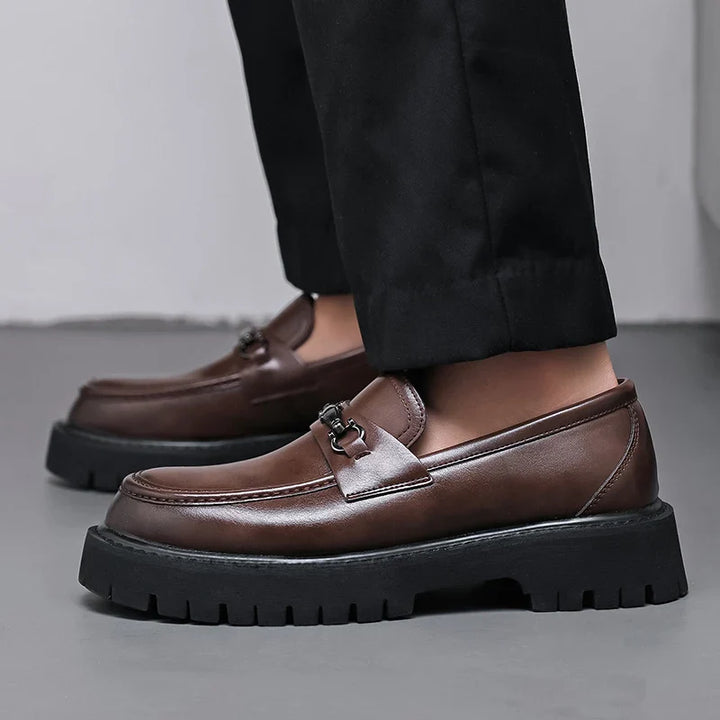 Classic leather dress loafers for men | Marino -6