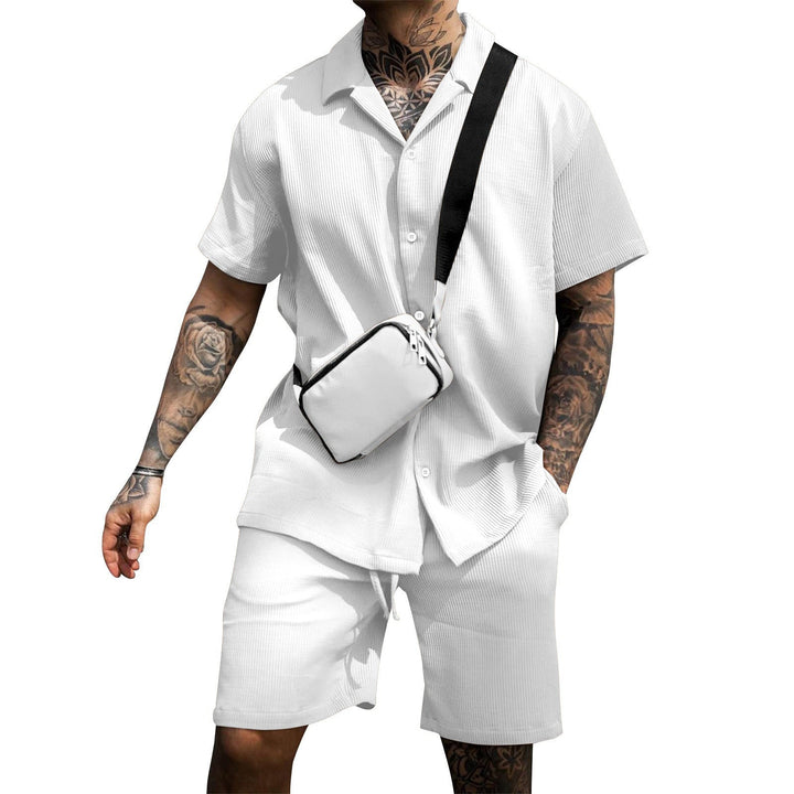 Textured summer men's set