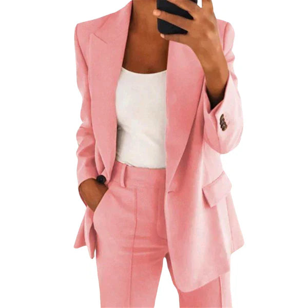 Blazer set with jacket and trousers for women