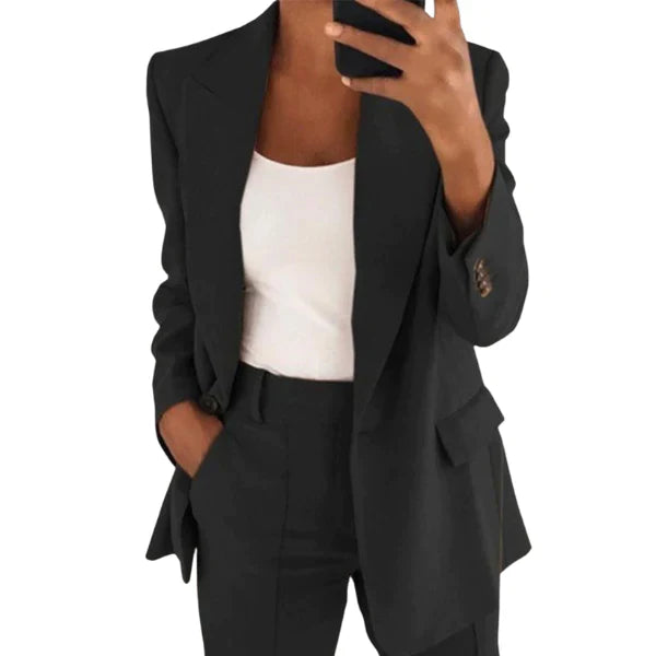 Blazer set with jacket and trousers for women