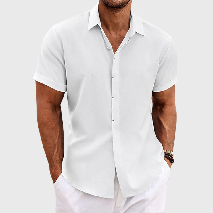 Men's Short Sleeve Button-Up Shirt