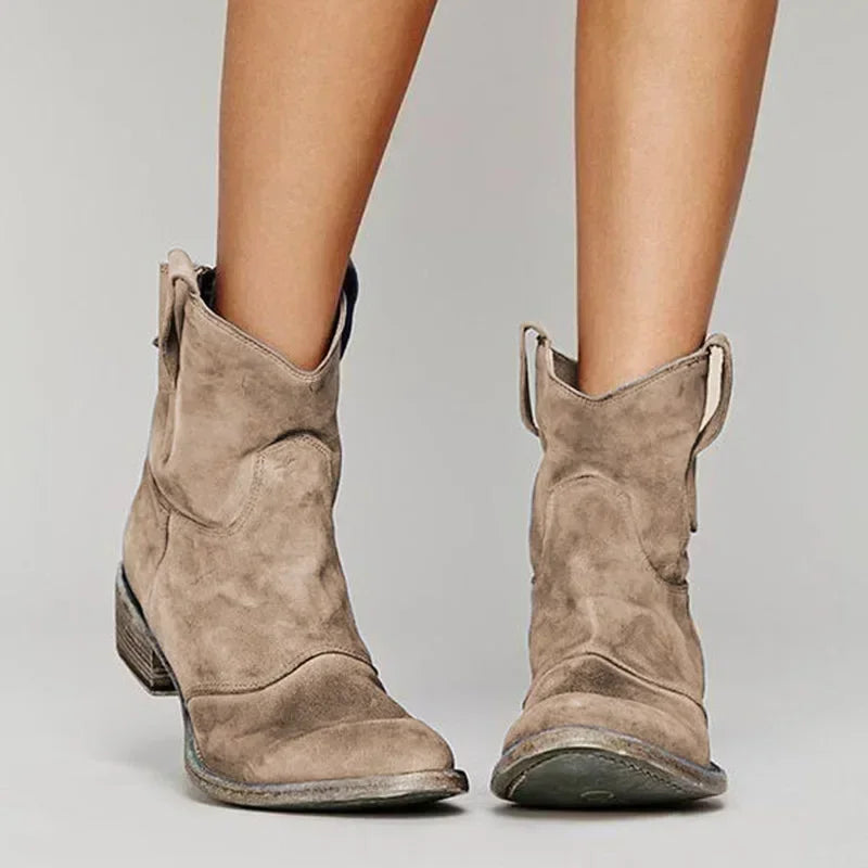Vintage cowboy ankle boots for women | Destiny -1