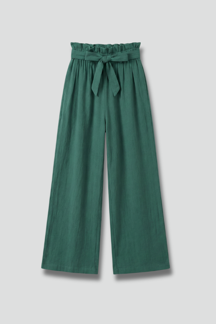 Wrenalie | Women's Elastic Waist Tie Belt Trousers