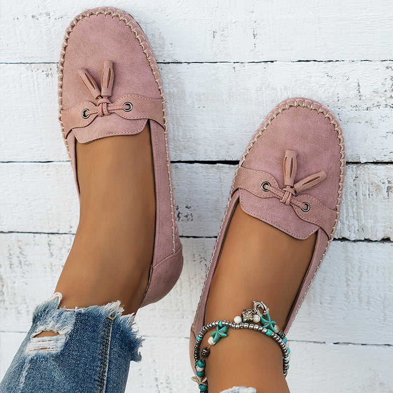 Comfortable soft slip-on moccasins for women | Lise -11