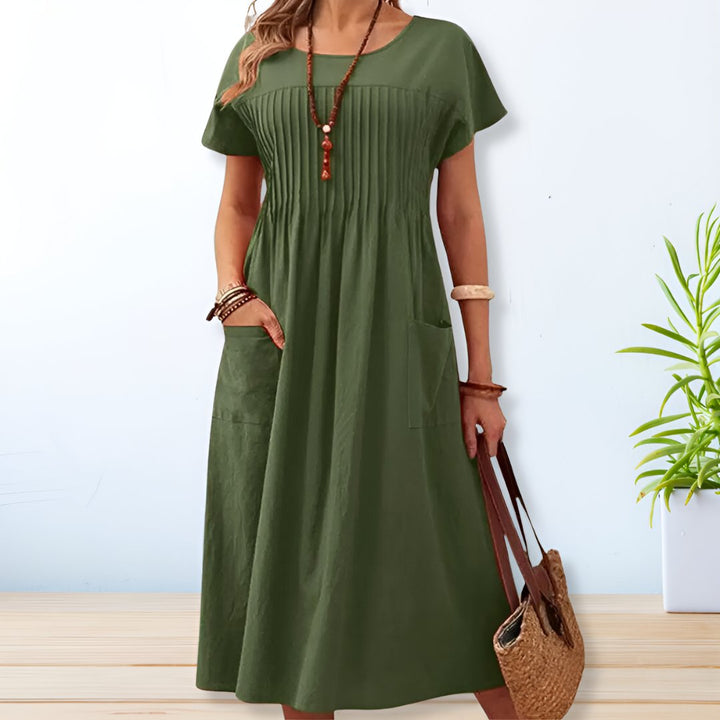Wrensley | Women's Short Sleeve Relaxed Midi Dress