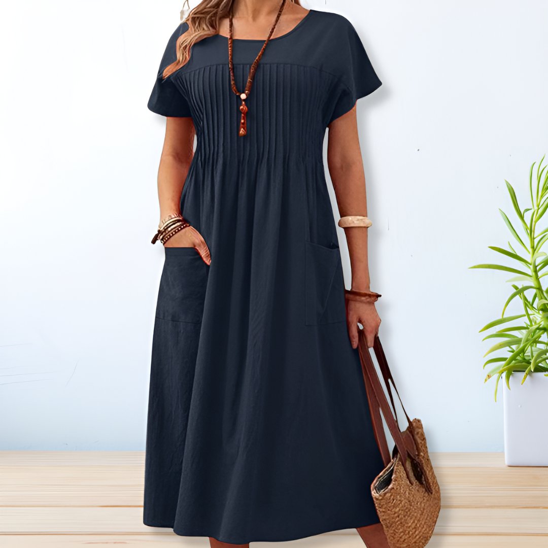 Wrensley | Women's Short Sleeve Relaxed Midi Dress