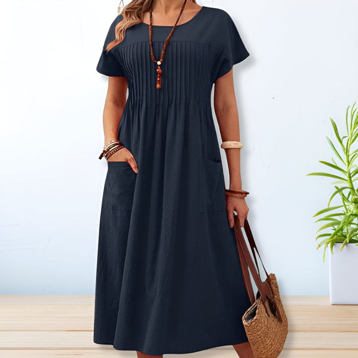 Wrensley | Women's Short Sleeve Relaxed Midi Dress