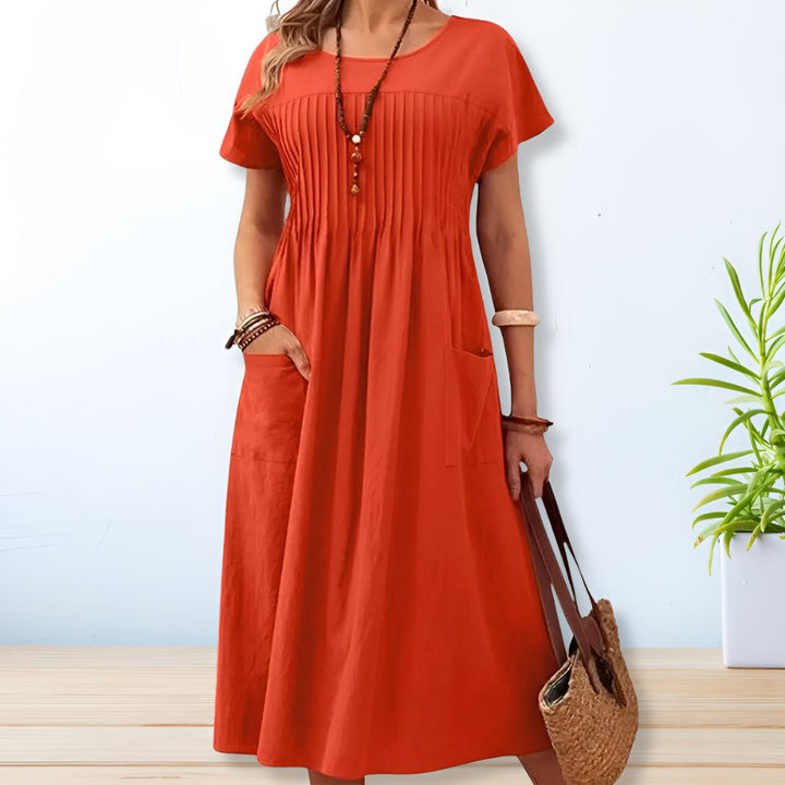 Wrensley | Women's Short Sleeve Relaxed Midi Dress