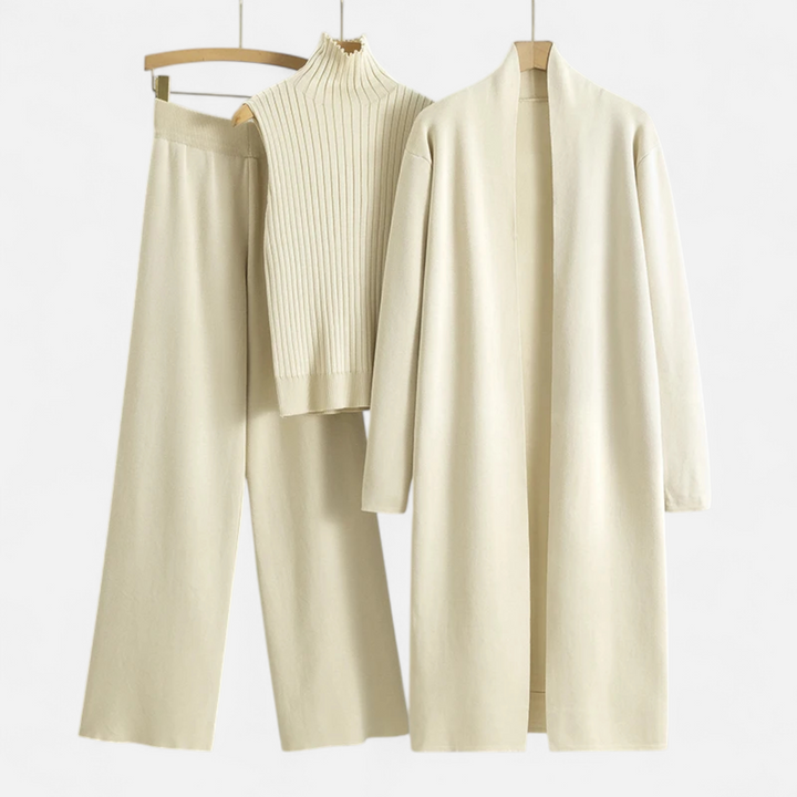 Women’s Knitted 3-Piece Cardigan Set