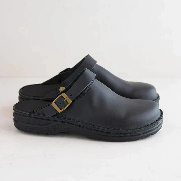 Rave | Orthopedic Buckle Strap Clog Mule Shoes For Men
