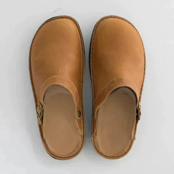 Rave | Orthopedic Buckle Strap Clog Mule Shoes For Men