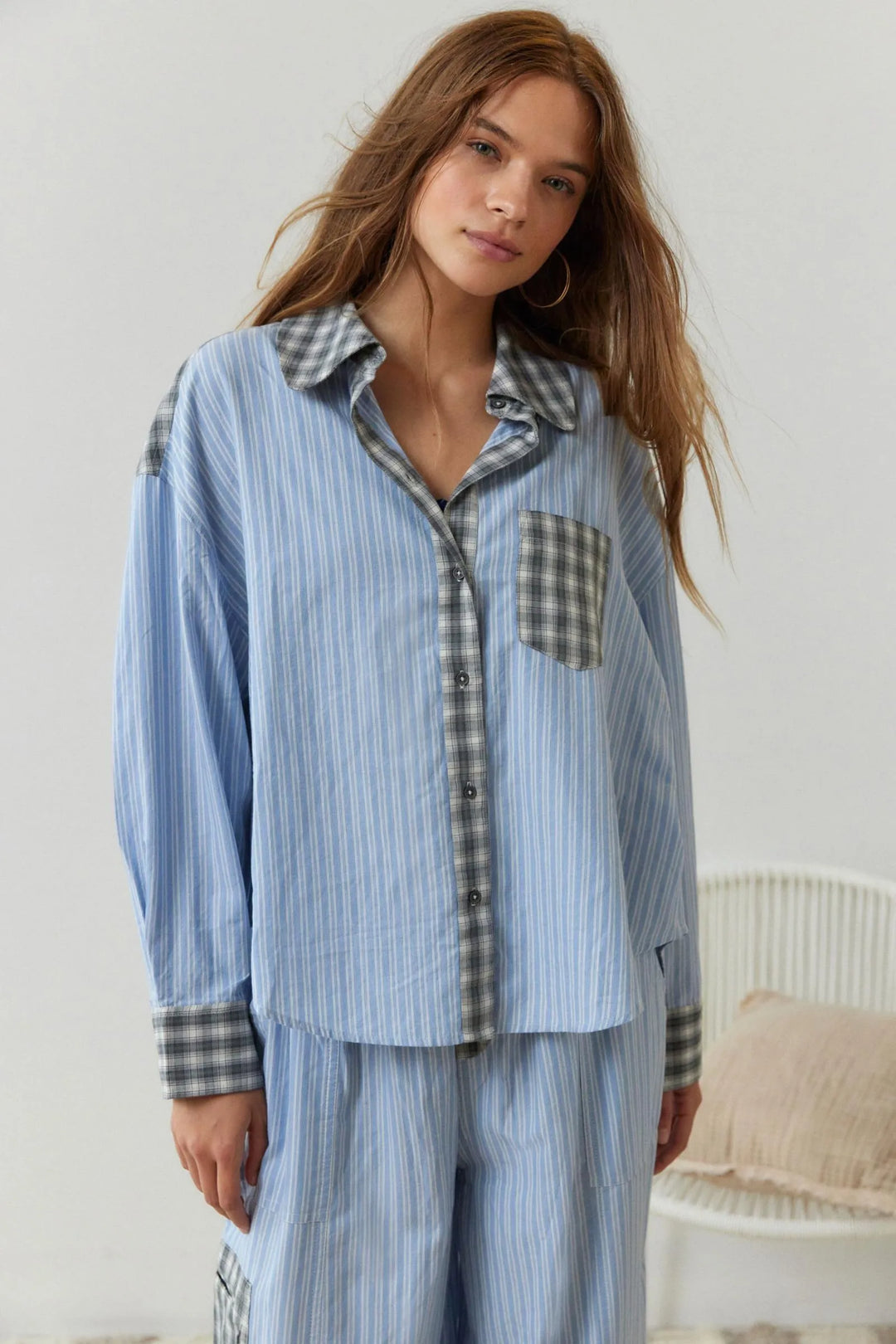 Virelle | Women's Cotton Stretch Two Piece Pyjama Set