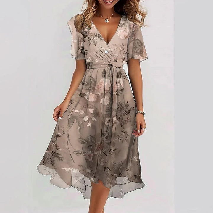 Flowy relaxed summer maxi dress for women | Grace -5