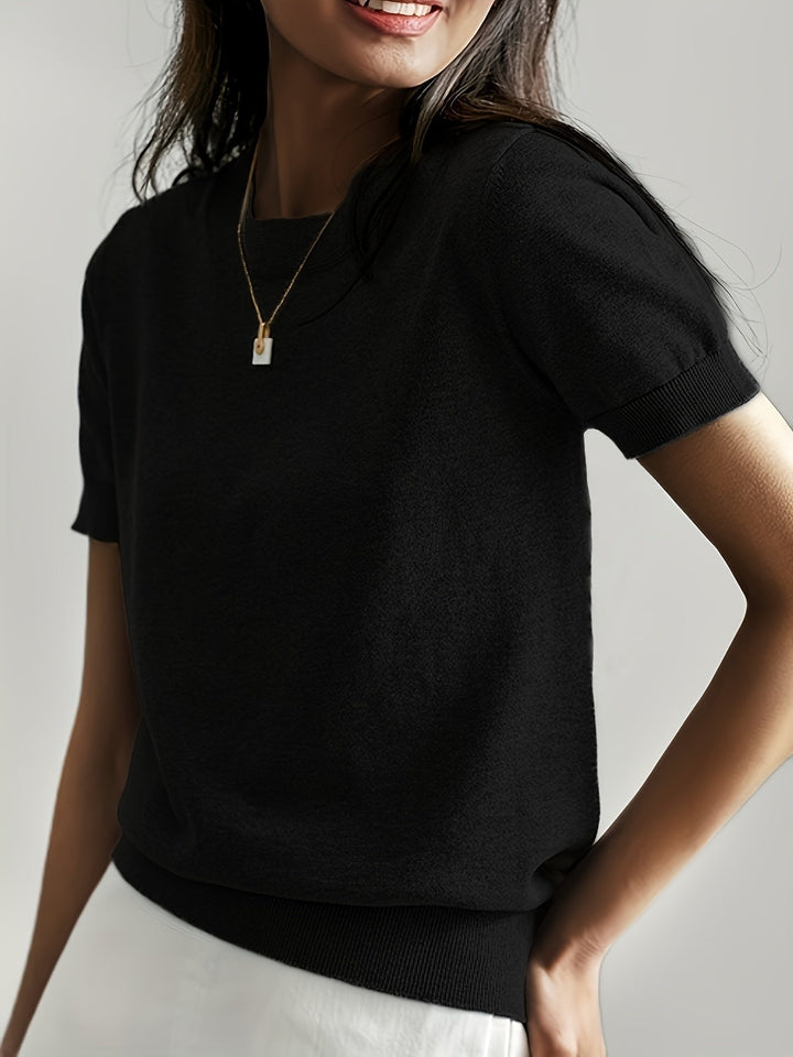 Elira | Women's Short Sleeve Viscose Knit Top