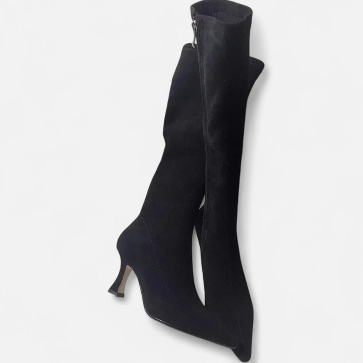 Women’s Suede High Heeled Boots