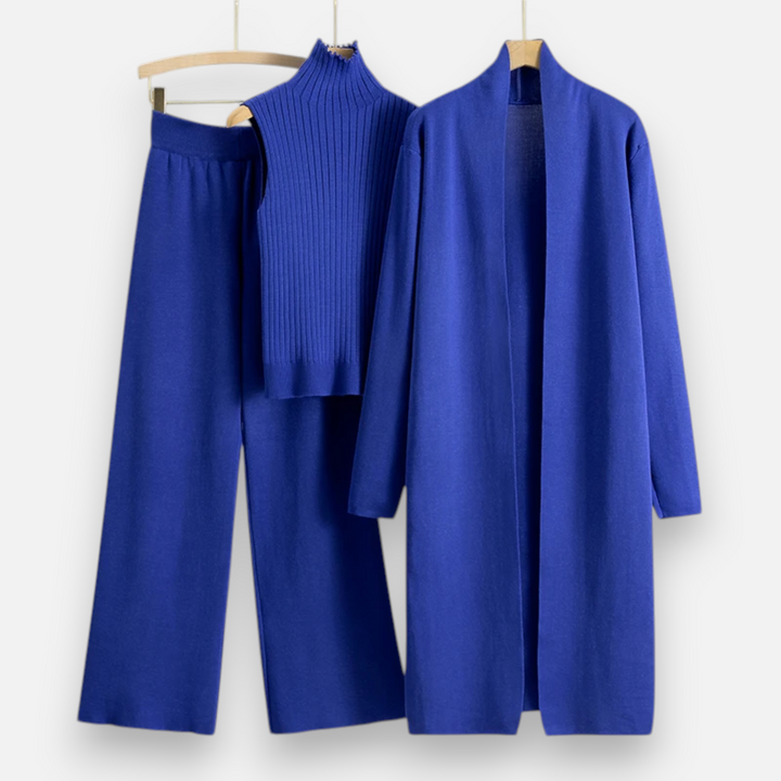 Women’s Knitted 3-Piece Cardigan Set