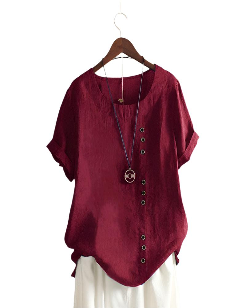 Women's short sleeve blouse