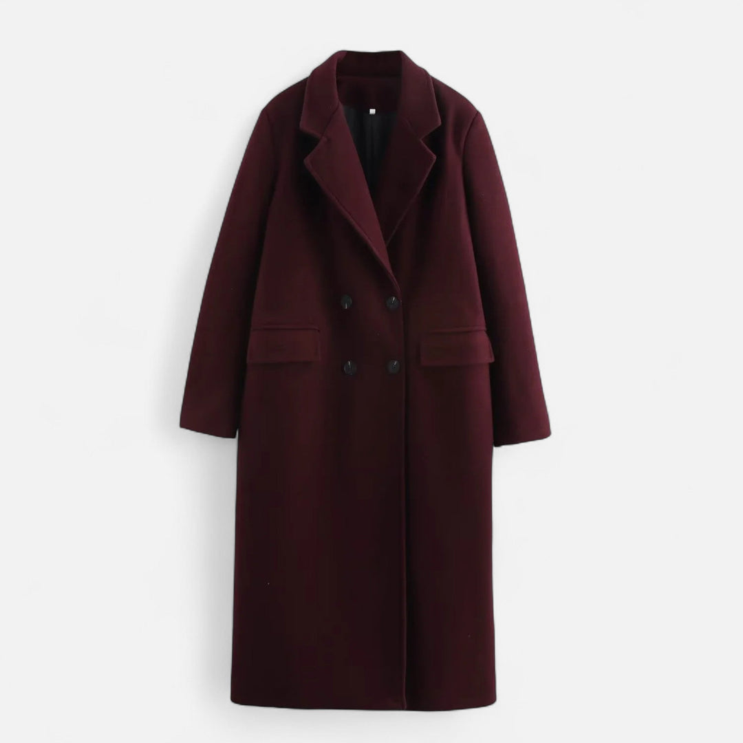 Women's Elegant Collared Trench Coat