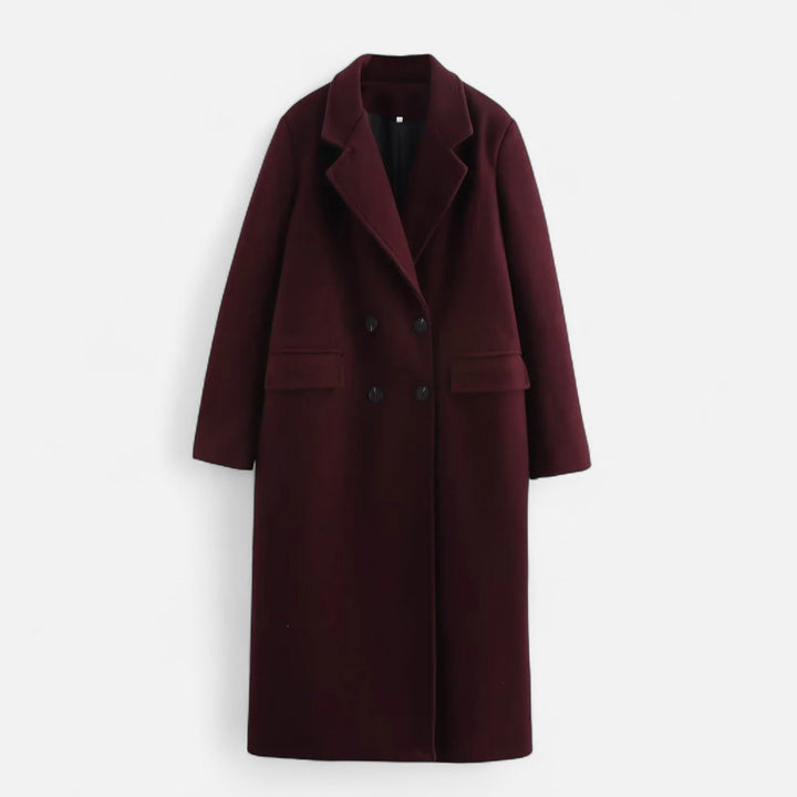 Women's Elegant Collared Trench Coat