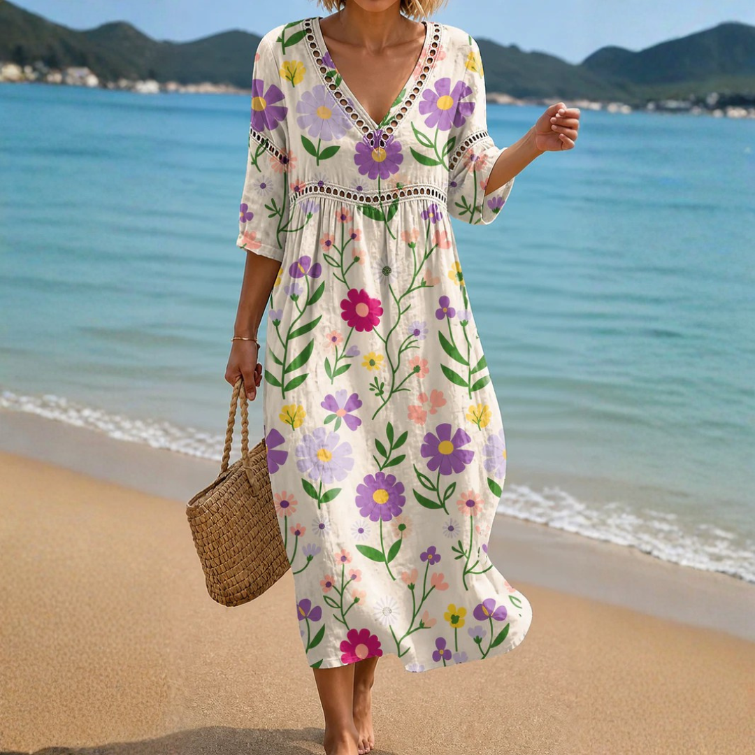 Marnie | Women's Breezy Floral Midi Dress