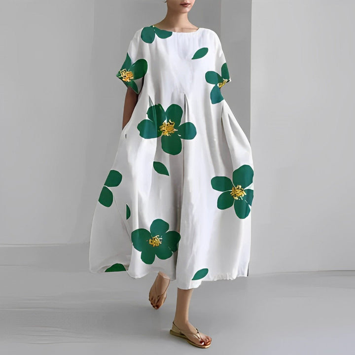 Bohemian floral print dress for women | Claire -3