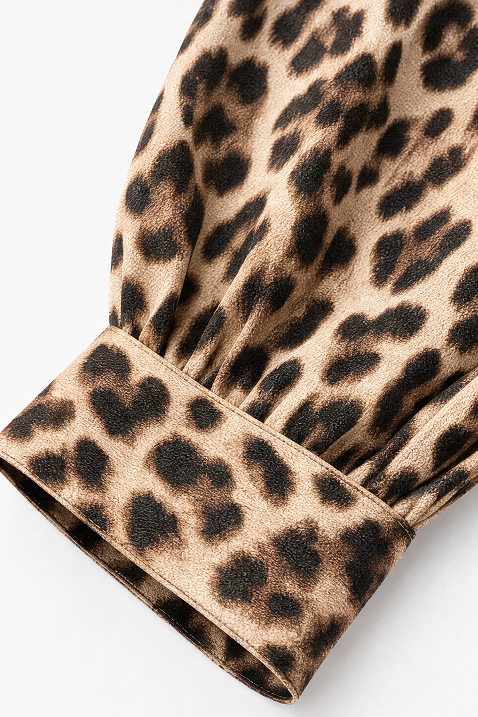Elena | Women's Leopard Print Wrap Long Sleeve Maxi Dress