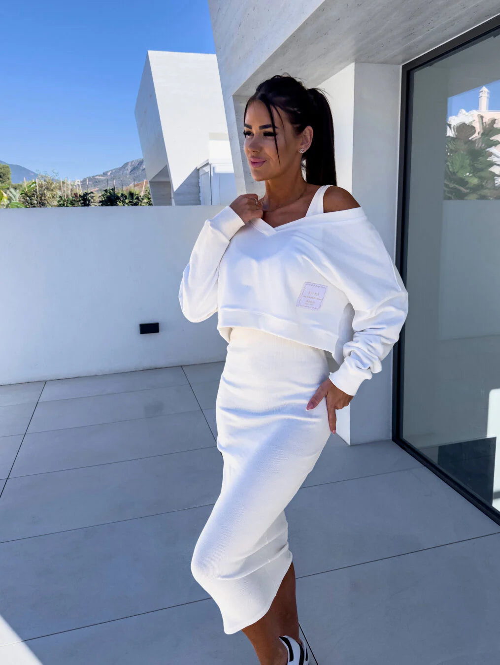 Women's Chic Knitted Two-piece Set