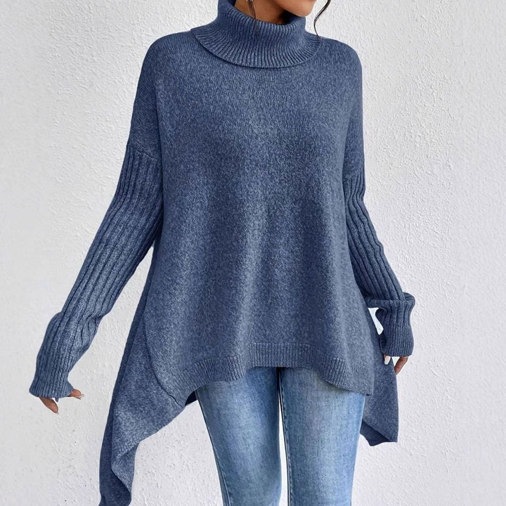 Isolde | Women's Oversized Longline Turtleneck Sweater