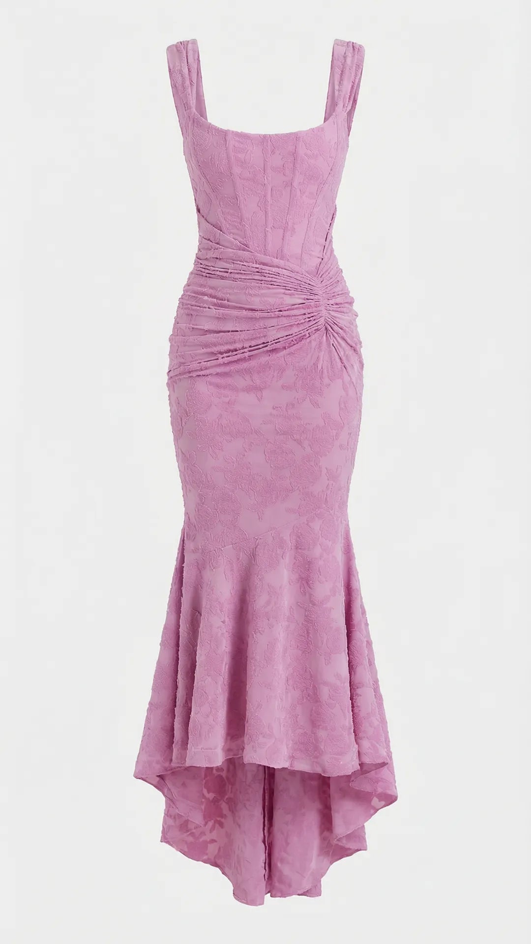 High-low corset cocktail midi dress for women -11