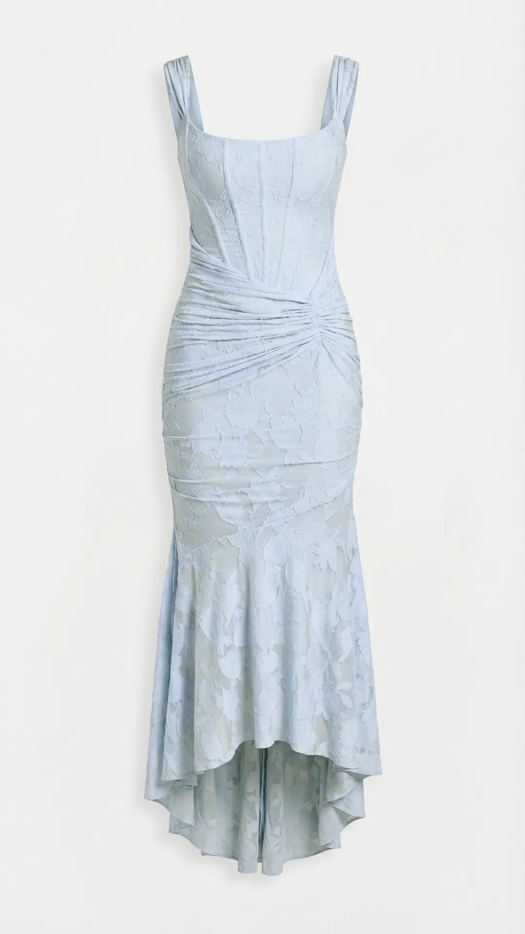 High-low corset cocktail midi dress for women -9