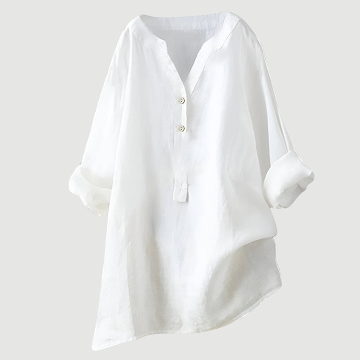 Relaxed button-up everyday tunic for women | Karla -6
