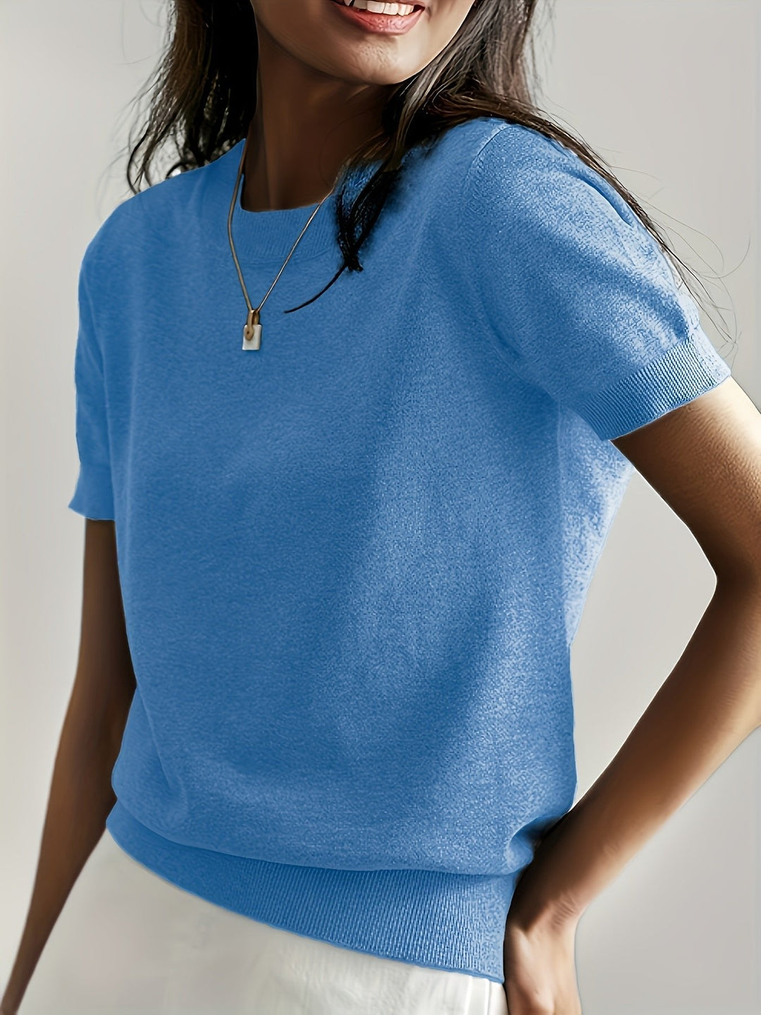 Elira | Women's Short Sleeve Viscose Knit Top